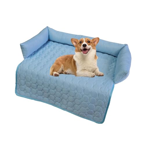 Kühlmatte for Hunde, Kühlmatte for Hunde und Katzen, Kühlbettunterlage for Haustiere, rutschfeste Unterseite, waschbare Eisseidenmatten for den Sommer, for den Innen- und Außenbereich, faltbares tragb Kühlmatte for Hunde, Kühlmatte for Hunde und Katzen, Kühlbettunterlage for Haustiere, rutschfeste Unterseite, waschbare Eisseidenmatten for den Sommer, for den Innen- und Außenbereich, faltbares tragb von Glenmi