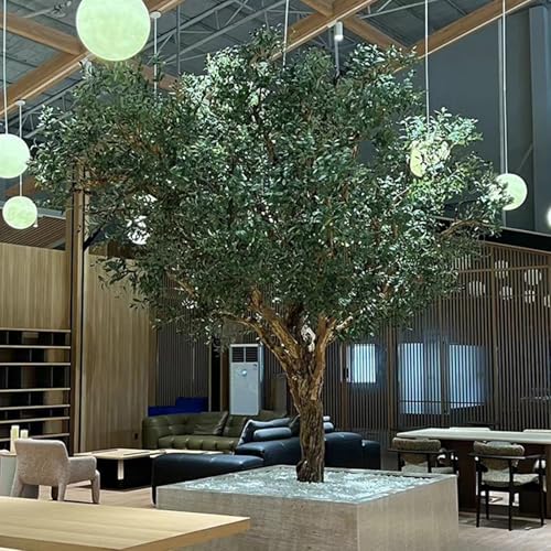 Künstliche Palme – Künstliche Palme, authentisches Aussehen ohne Geruch, kein Düngen oder Gießen erforderlich, staubabweisendes Design, anpassbares Aussehen, perfekt for Moderne Innenräume(3.5mx3m) von Glenmi