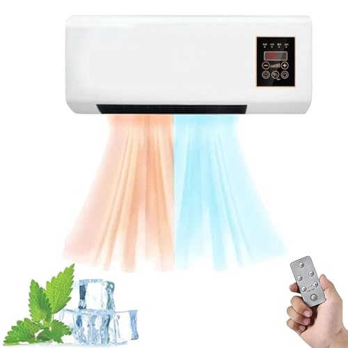 Tragbare Klimaanlage Split Max, 2000 W, Leiser Betrieb, 2-in-1-Mini-Wandmontage-Klimaanlage, Mit Timer, Super Leise, Schnelle Natürliche Wind-/Heizung for Den Raum(A) von Glenmi