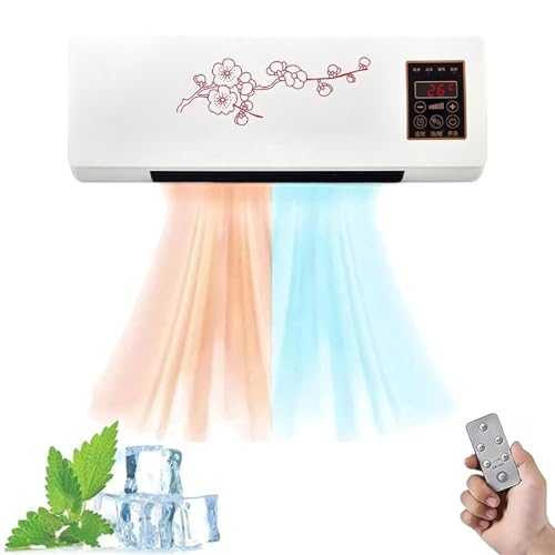 Tragbare Klimaanlage Split Max, 2000 W, Leiser Betrieb, 2-in-1-Mini-Wandmontage-Klimaanlage, Mit Timer, Super Leise, Schnelle Natürliche Wind-/Heizung for Den Raum(C) von Glenmi