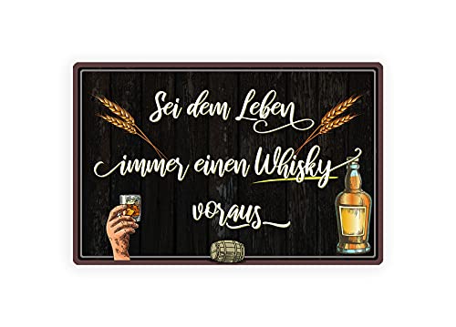 Whisky-Bar Retro Blechschild – Vintage – Geschenk für Whiskey-Fans und Genießer, 20 x 30 cm Dekoschild von Glentaste