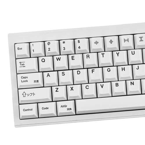 Gliging PBT White Minimalist Keycaps 129 Keys Cherry Profile DYE-SUB Custom Keycap Set Suitable for MX Cherry 60% 70% 75% 100% Mechanical Keyboard von Gliging