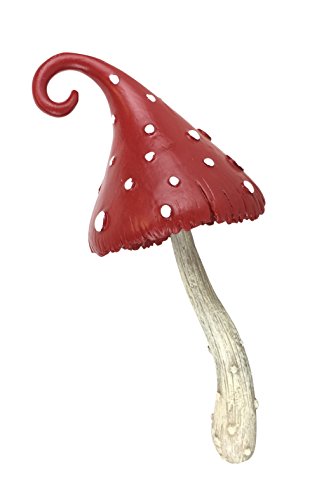 GlitZGlam Miniatur-Pilz für den Feengarten – EIN 17,8 cm großer Feenpilz – EIN Miniatur-Feengarten-Zubehör (Red) von GlitZGlam