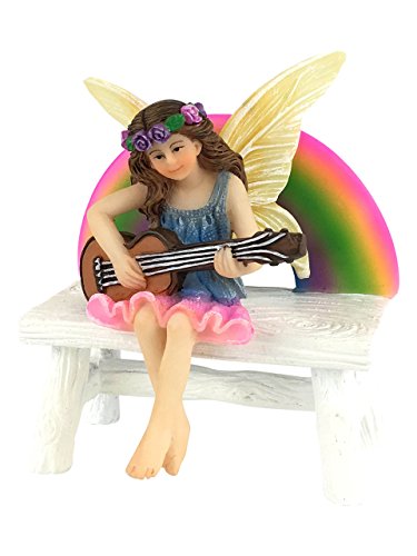 GlitZGlam Megan die Regenbogenfee mit Regenbogenbank - Eine Miniaturfeenfigur für Ihren Feengarten GlitZGlam Megan die Regenbogenfee mit Regenbogenbank - Eine Miniaturfeenfigur für Ihren Feengarten von GlitZGlam