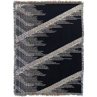 Dark Code - Überwurfdecke Aus Jacquard-Gewebter Baumwolle, Entworfen Von Phillip David Stearns Für Glitch Textiles von GlitchTextiles