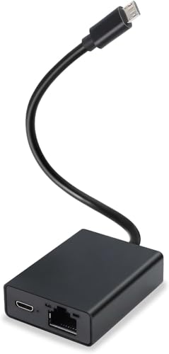 Ethernet-Adapter für Fi-re TV Stick- Micro USB auf RJ45 Ethernet Netzwerkadapter Kompatibel mit 4K Fi-re Stick, Chromecast, Google Home Mini und weiteren Streaming TV Sticks bis zu 100 Mbps von Glitfix