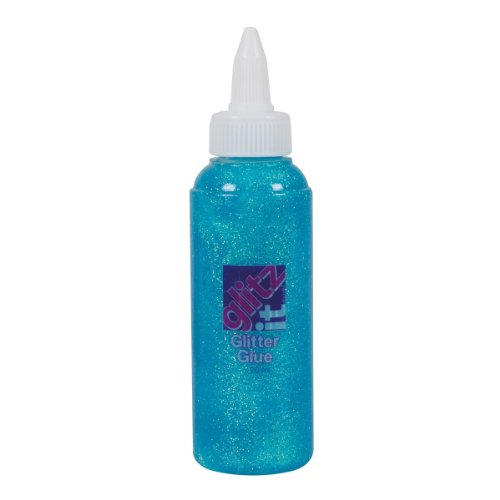 Glitz It 120 ml Glitter Glue, Ice blau von Glitz It