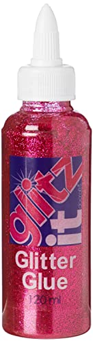 Glitz It Glitter Glue 120 ml, Fuchsia Glitz It Glitter Glue 120 ml, Fuchsia von Glitz It