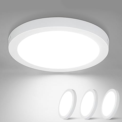 Glitzerlife LED Deckenleuchte Rund Flach Deckenlampe – 3 Stück Modern Weiß Flurlampe Kaltweiß 5000K 18W IP44 Wasserfest für Küche Büro Wohnzimmer Badezimmer Kinderzimmer Esszimmer Ø23CM Glitzerlife LED Deckenleuchte Rund Flach Deckenlampe – 3 Stück Modern Weiß Flurlampe Kaltweiß 5000K 18W IP44 Wasserfest für Küche Büro Wohnzimmer Badezimmer Kinderzimmer Esszimmer Ø23CM von Glitzerlife