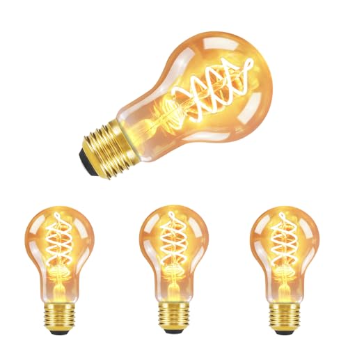 Glitzerlife LED E27 Leuchtmittel Pendelleuchte Esstisch - 4W Warmweiß Edison Lampe 3 Stück Industrie Stil 2200K AC 230V Licht Beleuchtung für Nostalgie Haus Café Flur Glitzerlife LED E27 Leuchtmittel Pendelleuchte Esstisch - 4W Warmweiß Edison Lampe 3 Stück Industrie Stil 2200K AC 230V Licht Beleuchtung für Nostalgie Haus Café Flur von Glitzerlife
