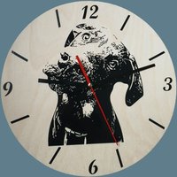 Personalisierte Wanduhr von Glitzerraupennaht