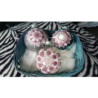 Mandala Christbaumkugel Regenbogen Weihnachtskugel Christbaumschmuck Dot Painting 3Er Set von Glitzerwerk35