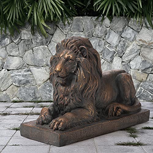 Glitzhome GH20388 Gartenstatue Wächterlöwen, Gartenstatue, Outdoor-Skulptur, Dekoration, Bronze, 55,2 cm L x 38,7 cm H Glitzhome GH20388 Gartenstatue Wächterlöwen, Gartenstatue, Outdoor-Skulptur, Dekoration, Bronze, 55,2 cm L x 38,7 cm H von Glitzhome