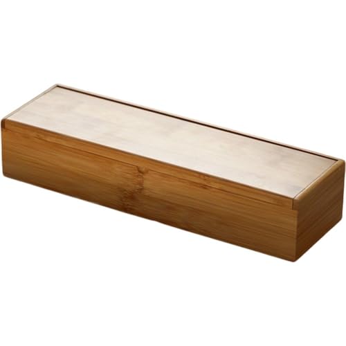 Glixoft Besteckkasten Aus Holz, Aufbewahrungsbox Für Küchenstäbchen Deckel, Utensilienschublade, Organizer Für Geschirr, Löffelkäfig, Besteck-aufbewahrungsbox Für Geschirr von Glixoft