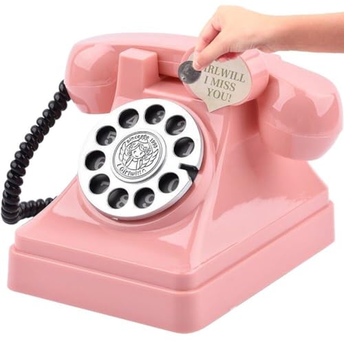 Glixoft Telefon Sparschwein Telefonform Spardose Vintage Spardose Kinder Münzbank Kreativer Kleingeldbehälter Für Die Schreibtischdekoration Zu Hause von Glixoft