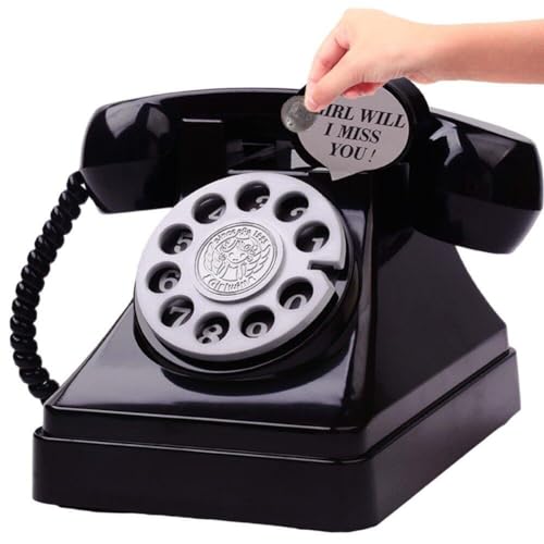 Glixoft Telefon Sparschwein Telefonform Spardose Vintage Spardose Kinder Münzbank Kreativer Kleingeldbehälter Für Die Schreibtischdekoration Zu Hause Glixoft Telefon Sparschwein Telefonform Spardose Vintage Spardose Kinder Münzbank Kreativer Kleingeldbehälter Für Die Schreibtischdekoration Zu Hause von Glixoft