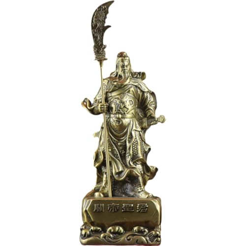 Guan Yu Statue Chinesischer General Figuren Vintage Guan Gong Skulptur Feng Shui Ornament Gutes Glück Büro Dekoration Für Zuhause von Glixoft