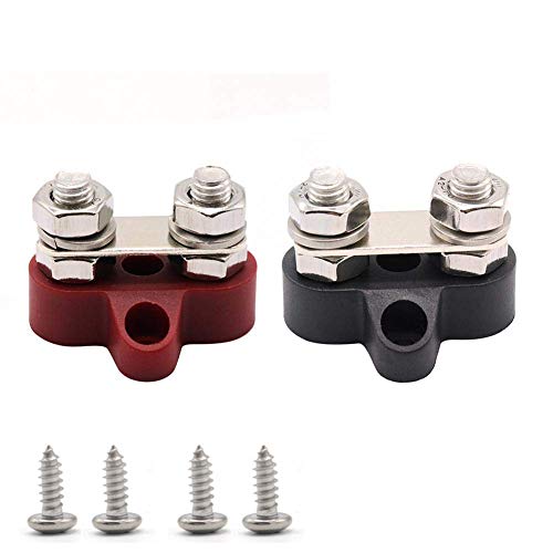 Gloaso Dual M8 Pfosten Stromverteilungsblock Positiv Negativ M8 Bolzen 12V - 48V DC Isolierter Stromverteilerblock Hochleistungs für Boot Wohnmobil LKW Solar 2er-Pack Gloaso Dual M8 Pfosten Stromverteilungsblock Positiv Negativ M8 Bolzen 12V - 48V DC Isolierter Stromverteilerblock Hochleistungs für Boot Wohnmobil LKW Solar 2er-Pack von Gloaso