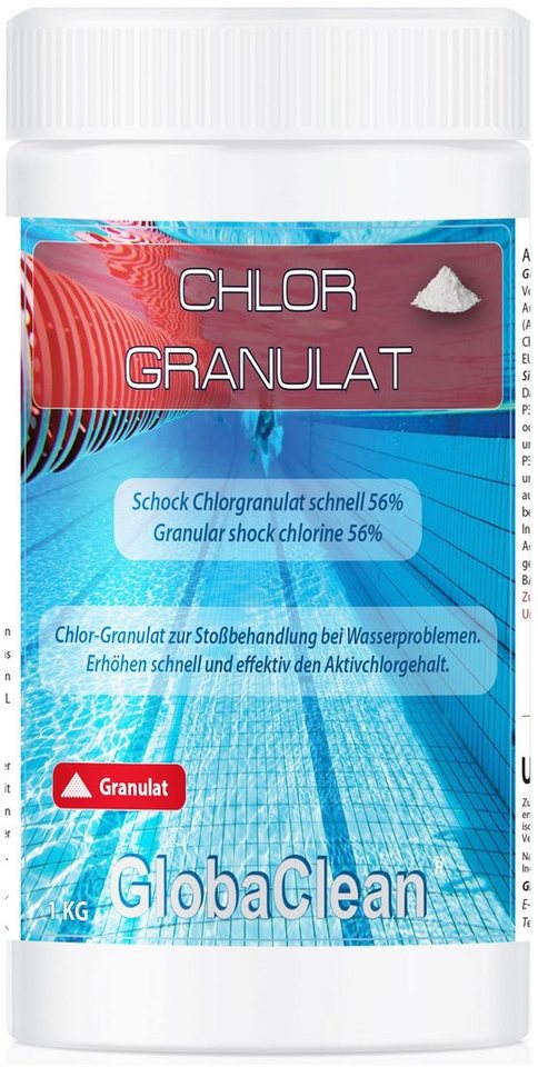 GlobaClean Chlorgranulat 1 kg Pool Schock Chlorgranulat von GlobaClean