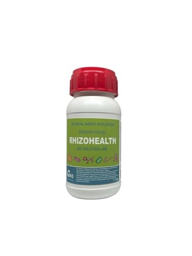 RHIZOHEALTH Flüssigdünger, organischer Dünger, Biostimulator, Trichoderma harzianum, Trichoderma viride, Glomus spp, schützt Pflanzen vor der Entwicklung von Krankheiten - 300ml von Global Agro Solution