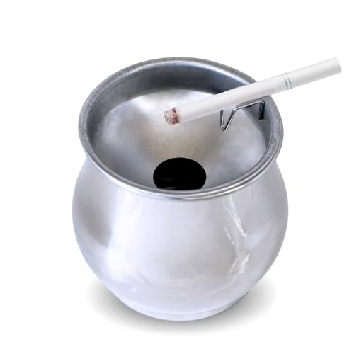 Geruchsre duzierender Aschenbecher aus Edelstahl – Windfester Tischaschenbecher mit Trichterdeckel für Zigaretten & Zigarren –Innen- und Außenbereich für Zuhause, Balkon,Büro, Terrasse, Garten Geruchsre duzierender Aschenbecher aus Edelstahl – Windfester Tischaschenbecher mit Trichterdeckel für Zigaretten & Zigarren –Innen- und Außenbereich für Zuhause, Balkon,Büro, Terrasse, Garten von Global-Daily