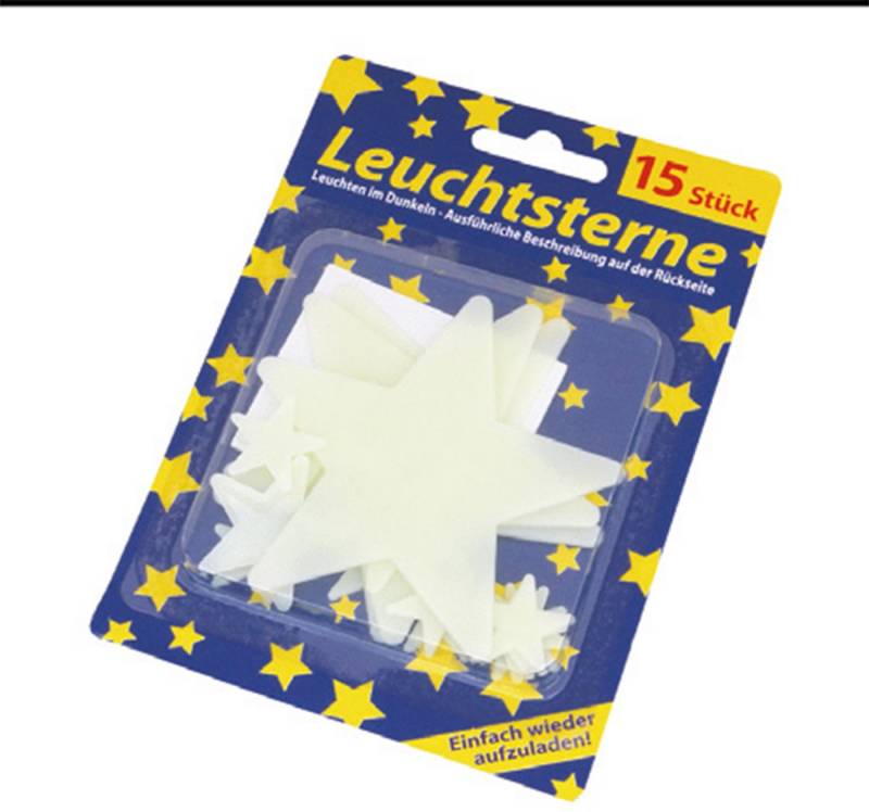 Global Partner Dekostern Leuchtsterne, 15 St., Leuchtpunkte Sternenlichter Glühsterne Nachtlichter Wandsticker von Global Partner