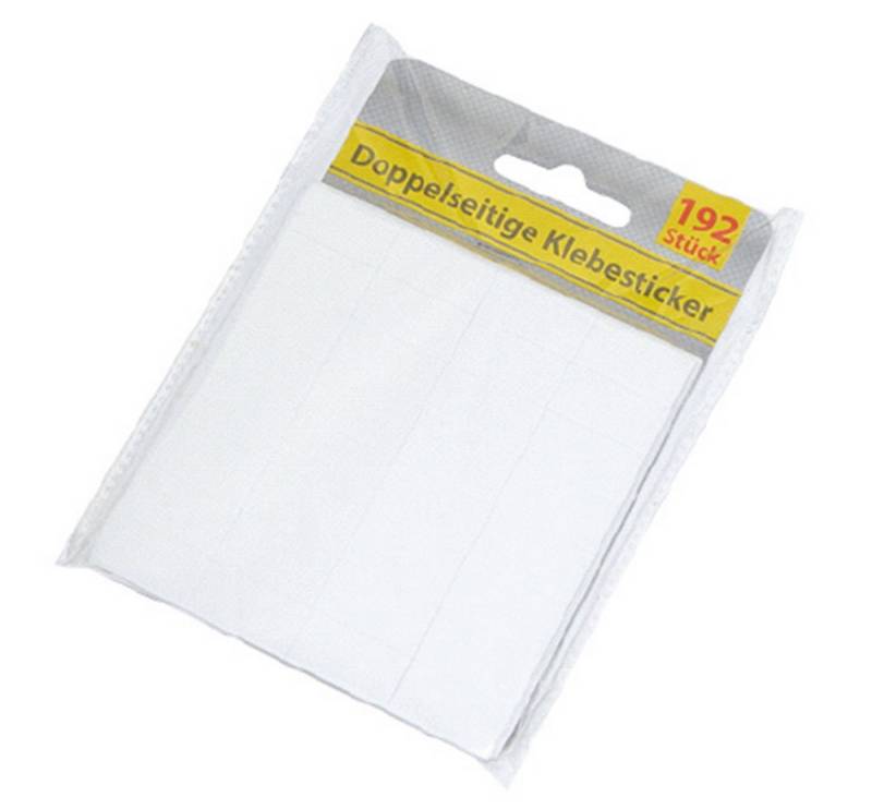 Global Partner Klebepad Doppelseitige Klebesticker (Bastelset, 192-St., Klebesticker, Trägerpapier) doppelseitige klebesticker beidseitig klebepads von Global Partner