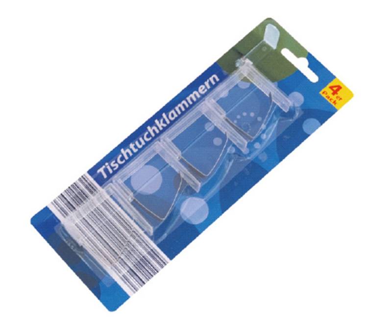 Global Partner Tischtuchklammer Tischtuch-Klammern, 4er Set, (Stück, 4-tlg., Tischtuchklammern), Tischdeckenhalter Tischdeckenklammern Tischhalter Tischklammern von Global Partner