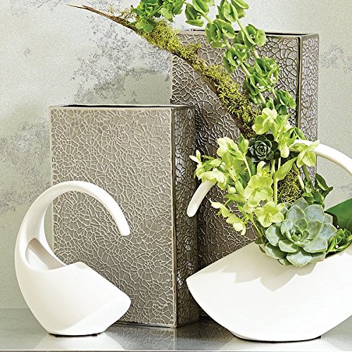 Global Views Bio-Spitzenvase, Silber-Med Home Decor Global Views Bio-Spitzenvase, Silber-Med Home Decor von Global Views