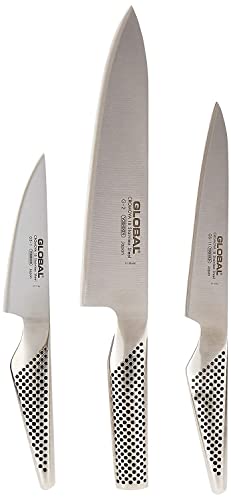 G-2111 Global Yoshikin Messerset Kochmesser + Putzmesser + flexibles Filetiermesser von Global