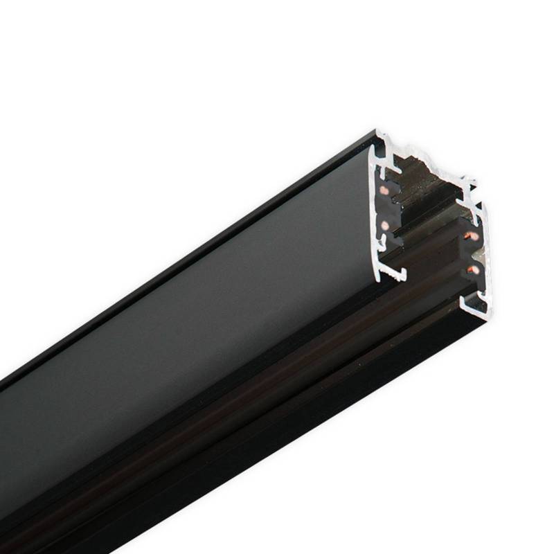 3-Phasen-Stromschiene Noa Aufbau 400cm, schwarz 3-Phasen-Stromschiene Noa Aufbau 400cm, schwarz von Global