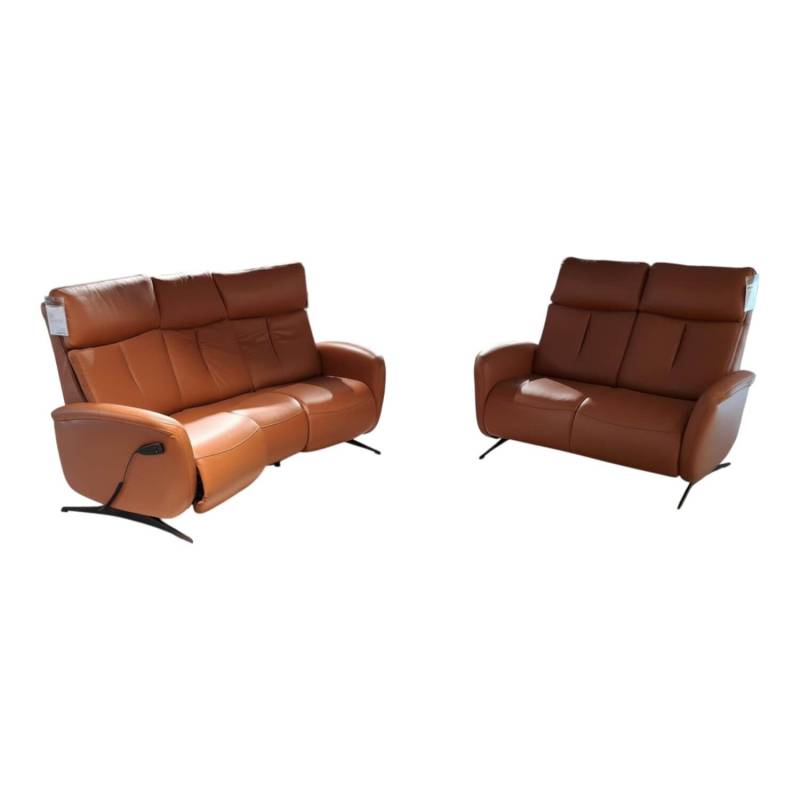 Garnitur Sitzkonzept Leder Credo Brandy Braun Kufe Metall Schwarz Geboden Garnitur Sitzkonzept Leder Credo Brandy Braun Kufe Metall Schwarz Geboden von Global