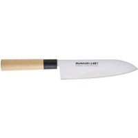 Global Bunmei Santoku 18 cm - Cromova 18 Stahl - Griff Honokiholz von Global