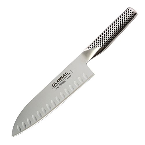 Global G-48 Santoku Fischmesser mit Kullenschliff, 18 cm Global G-48 Santoku Fischmesser mit Kullenschliff, 18 cm von Global