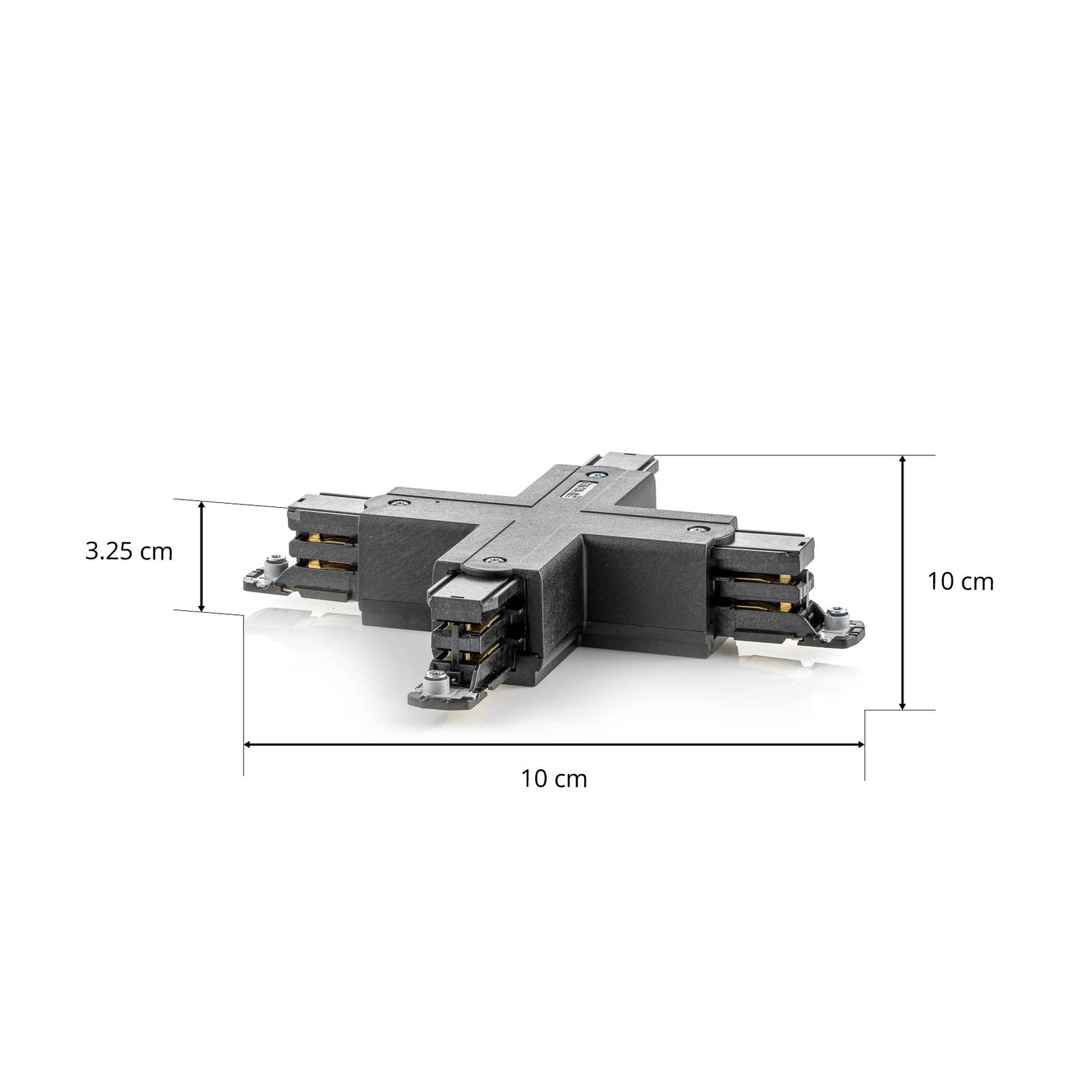 X-Verbinder 3-Phasen Stromschiene Noa, schwarz von Global