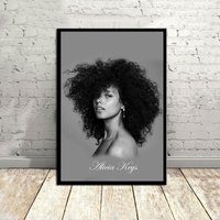 Alicia Keys, Musik Poster, Leinwand Poster, Wanddekoration, Wandkunst von GlobalArtImpression