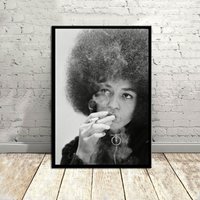 Angela Davis, Musik Poster, Vintage Poster, Leinwand Poster, Wanddekoration, Wandkunst von GlobalArtImpression