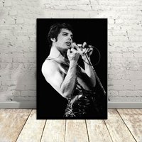 Freddie Mercury, Musik Poster, Vintage Poster, Canvas Poster, Wanddekoration, Wandkunst von GlobalArtImpression