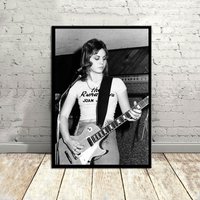 Joan Jett Musik Poster, Vintage Poster, Leinwand Poster, Wand-Dekor, Wand Kunst von GlobalArtImpression