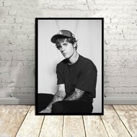 Justin Bieber, Musik Poster, Vintage Poster, Leinwand Poster, Wanddekoration, Wandkunst von GlobalArtImpression