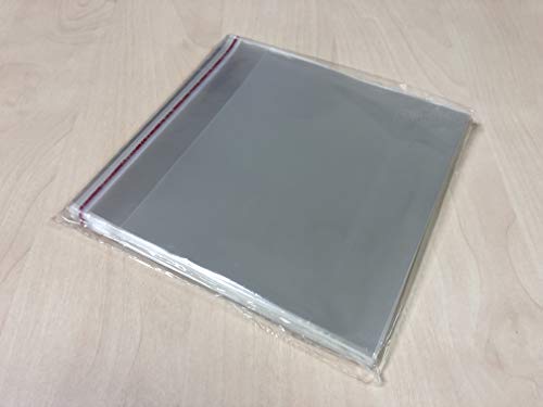 CD-Hüllen für Standard-CD-Hüllen, mit Klebeverschluss, wiederverwendbar, antistatisch, glänzend, Oberfläche, Zellophant, Lasche, Selbstverschluss, 10,4 mm, 100 Stück von Globaldisc