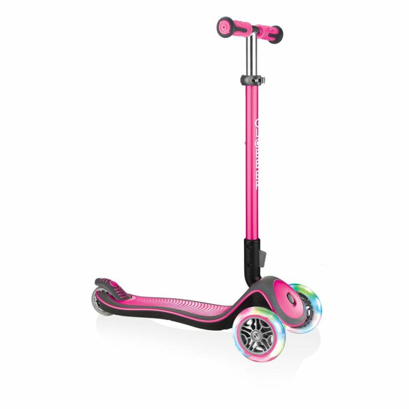 Globber Elite Deluxe Tretroller Scooter Dreiradscooter Kickroller Roller Pink873 B-Ware von Globber