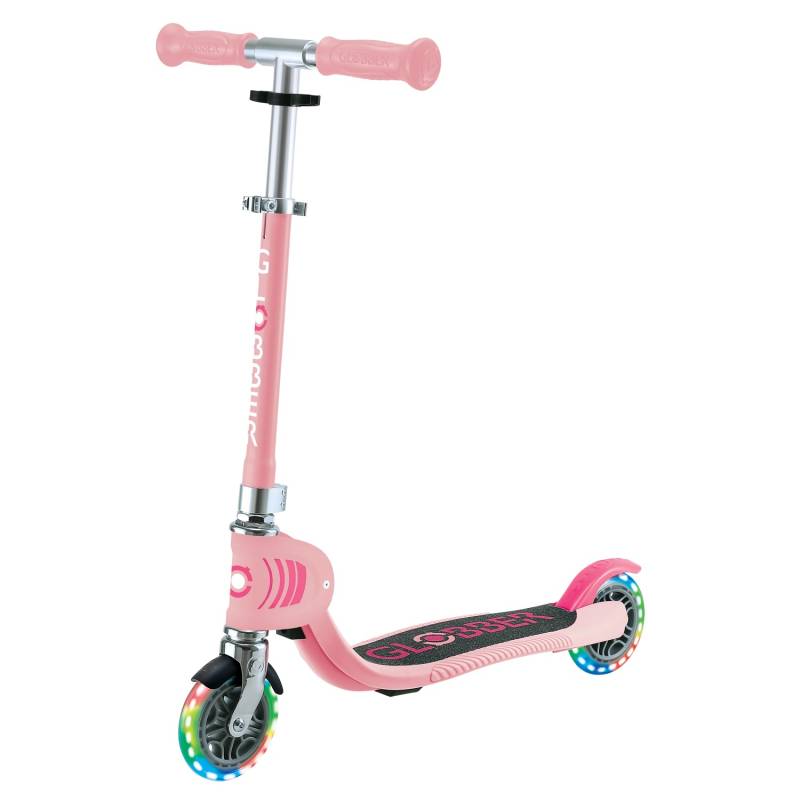 Globber Flow Foldable Junior Lights Roller 121mm ABEC9 Verstellbar Klappmechanismus LED-Leuchtrollen Pastellrosa Globber Flow Foldable Junior Lights Roller 121mm ABEC9 Verstellbar Klappmechanismus LED-Leuchtrollen Pastellrosa von Globber
