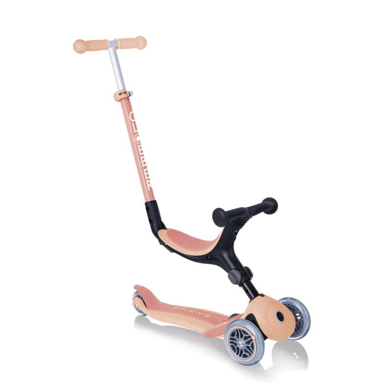 Globber Go-Up Foldable Plus 3 in 1 Dreirad Laufrad und Scooter 120/80 mm 3-Rädrig Höhenverstellbar Apricot Globber Go-Up Foldable Plus 3 in 1 Dreirad Laufrad und Scooter 120/80 mm 3-Rädrig Höhenverstellbar Apricot von Globber