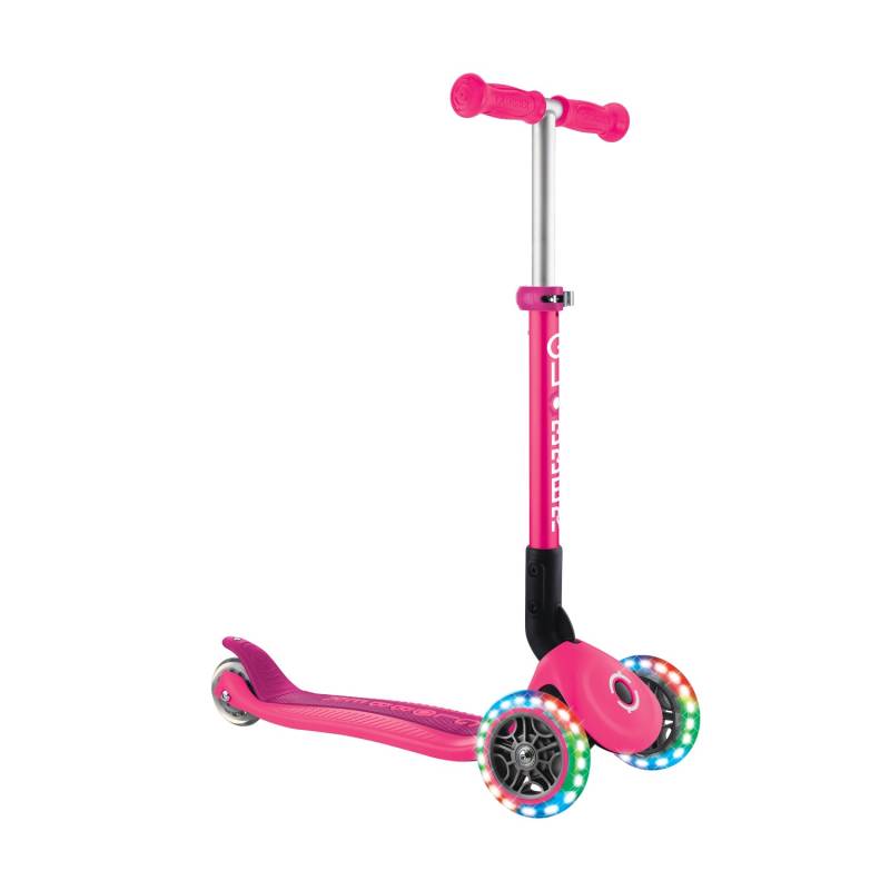 Globber Junior Foldable Lights Tretroller 120/80 mm ABEC 9 3-Rädrig LED-Leuchtrollen Fuchsia Pink Globber Junior Foldable Lights Tretroller 120/80 mm ABEC 9 3-Rädrig LED-Leuchtrollen Fuchsia Pink von Globber