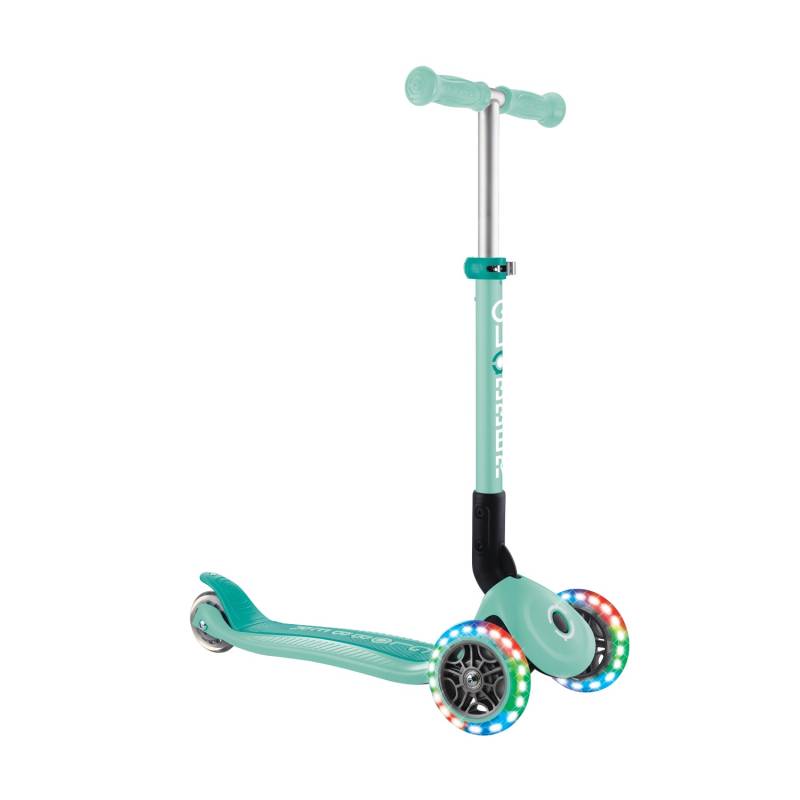 Globber Junior Foldable Lights Tretroller 120/80 mm ABEC 9 3-Rädrig LED-Leuchtrollen Mint Globber Junior Foldable Lights Tretroller 120/80 mm ABEC 9 3-Rädrig LED-Leuchtrollen Mint von Globber