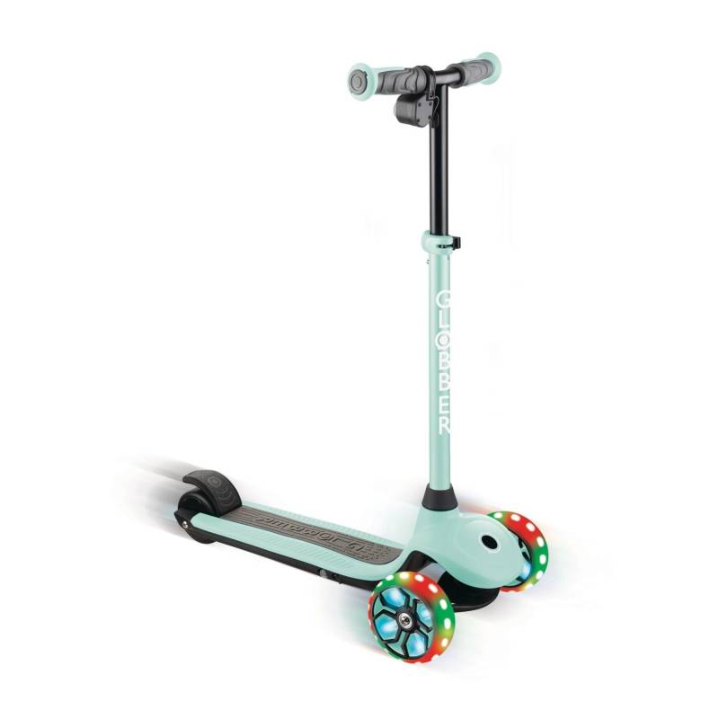 Globber One K E-Motion 4 Plus E-Scooter Lithium-Batterie 80 W Motor 125/90 mm 3-Rädrig LED-Rollen Mint von Globber