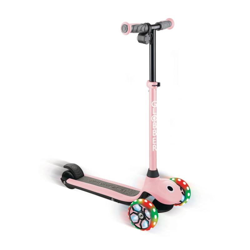 Globber One K E-Motion 4 Plus E-Scooter Lithium-Batterie 80 W Motor 125/90 mm 3-Rädrig LED-Rollen Pastellrosa von Globber