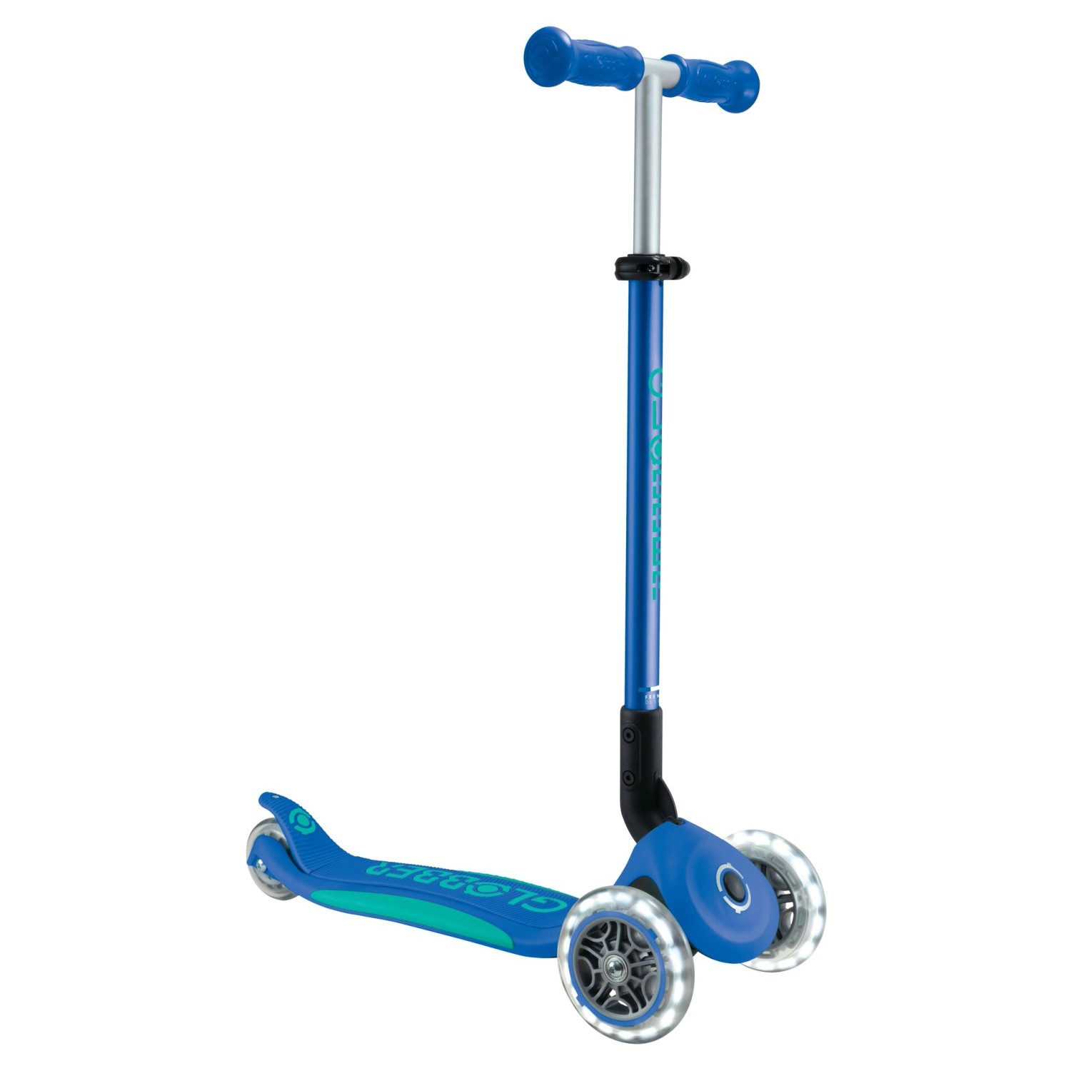 Globber Primo Foldable Plus Lights Tretroller Kinder 120/80 mm ABEC 5 3-Rädrig Höhenverstellbar LED-Rollen Blau Globber Primo Foldable Plus Lights Tretroller Kinder 120/80 mm ABEC 5 3-Rädrig Höhenverstellbar LED-Rollen Blau von Globber