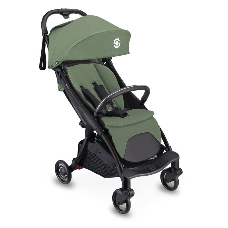 Globber Stroll Lite Buggy für Baby und Kleinkind 1-Hand-Falt-Automatik Leichtgewicht 5/6 Zoll Bereifung Olive Grün von Globber